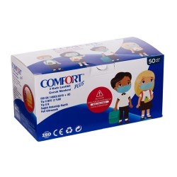 COMFORT PLUS 3 KAT CERRAHİ ÇOCUK MASKESİ MELTBLOWN