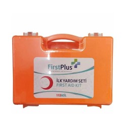 FİRST PLUS İŞ YERİ YENİ TURUNCU MİNİ MODEL İÇİ DOLU İLK YARDIM SETİ ÇANTA MODELİ