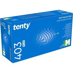 TENTY NİTRİL MAVİ PUDRASIZ MUAYENE ELDİVENİ MEDİUM 100LÜ 403