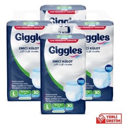GİGGLES YETİŞKİN EMİCİ KÜLOT BÜYÜK BOY (LARGE) 30LU 4 ADET ÜCRETSİZ KARGO