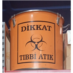 TIBBİ ATIK KONTEYERİ 50LT PASLANMAZ ÇELİK