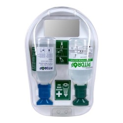 PİTDROP CX174 PH-NACL STERİL GÖZ YIKAMA SOLÜSYON SET 2Lİ AYNALI İSTASYON PD110+PH074 MAVİ+YEŞİL