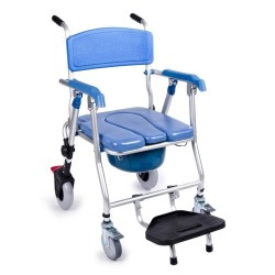 COMFORT PLUS DM-69U BANYO TUVALET TEKERLEKLİ SANDALYE MAVİ