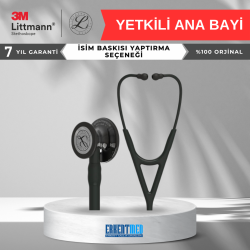 3M LİTTMANN CARDIOLOGY 4 (6232 SİYAH / ÖZEL DUMAN ÇAN)