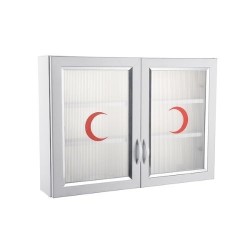 ERKENTMED ECZA DOLABI ÇİFT KAPAKLI BÜYÜK ECZA DOLABI 13CMX70CMX50CM