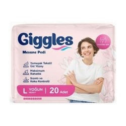 GİGGLES KADIN MESANE PEDİ LARGE 20Lİ YOĞUN BLADDER PAD HEAVY