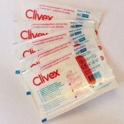 CLIVEX PAD PU STERİL ŞEFFAF YARA ÖRTÜSÜ 5CMX7,5CM C6107P CLiVEX SIVI GEÇİRMEZ