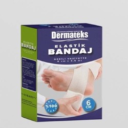 DERMATEKS ELASTİK BANDAJ 6 CM X 120 CM (POŞETLİ-KUTUSUZ)
