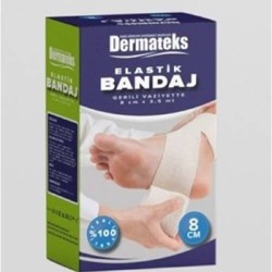 DERMATEKS ELASTİK BANDAJ 8 CM X 150 CM (POŞETLİ-KUTUSUZ)