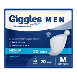 GİGGLES ERKEK MESANE PEDİ MEDİUM 20Lİ ORTA YOĞUN BLADDER PAD HEAVY