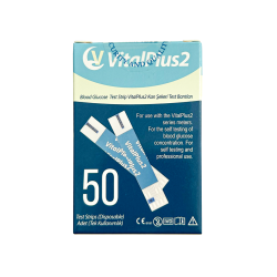 VİTAL PLUS2 KAN ŞEKERİ STRİBİ 50LİK 1 KUTU
