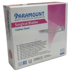 PARAMOUNT BİSTURİ UCU NO:15 100LÜK=1KUTU SURGICAL BLADES CARBON STEEL