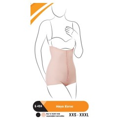 MAYO TİPİ GÖĞÜS ALTI LIPOSUCTION KORSE SİYAH E-424S-M MEDİUM