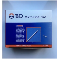 BD 324827 MİCRO-FİNE İNSULİN ŞIRINGASI 1 ML 29G 0.33X12,7MM 10ADET=1PAKET