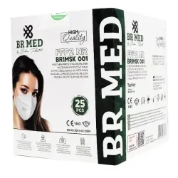 BRMED FFP2 BR1MSK 001 MELTBLOWN KORUYUCU MASKE 1KUTU=25ADET