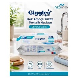 GİGGLES ÇOK AMAÇLI YÜZEY TEMİZLİK HAVLUSU OKYANUS KOKULU 100LÜ XXL