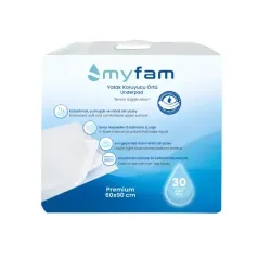 MYFAM YATAK KORUYUCU ÖRTÜ 60CM*90CM 30LU=1PAKET
