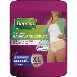 DEPEND EMİCİ KÜLOT XLARGE 10LU