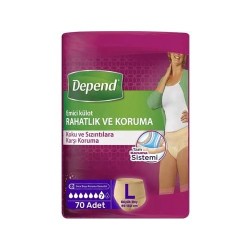 DEPEND EMİCİ KÜLOT LARGE BÜYÜK BOY 10LU