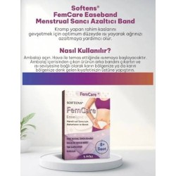 SOFTENS FEMCARE EASEBAND MENUSTRAL SANCI İÇİN RAHATLATICI ISI BANDI 1PAKET=3 ADET 8+SAAT ETKİLİ