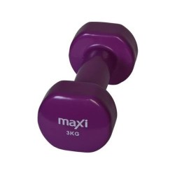 PLASTİK DAMBIL AĞIRLIK 3KG TEK VİNİL KAPLI MAXI