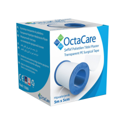 OCTACARE ŞEFFAF PE TIBBİ PLASTER 5CMX5MT 13505