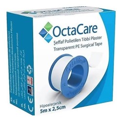 OCTACARE ŞEFFAF PE TIBBİ PLASTER 2,5CMX5MT 13502