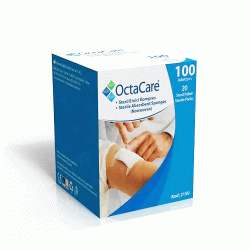 OCTACARE STERİL EMİCİ GAZ KOMPRES 7.5CMX7.5CM 100LÜ=1KUTU SPANÇ NON WOVEN 2150