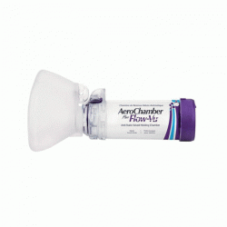 AEROCHAMBER MOR MASKELİ FLOW-VU 5-15 YAŞ