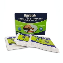 DERMATEKS 7.5CMX7.5CM SPANÇ (100ADET=1KUTU) KLASİK DOKULU