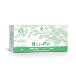 HASPET MUAYENE ELDİVENİ MEDIUM PUDRALI HASPET 100LÜK LATEKS